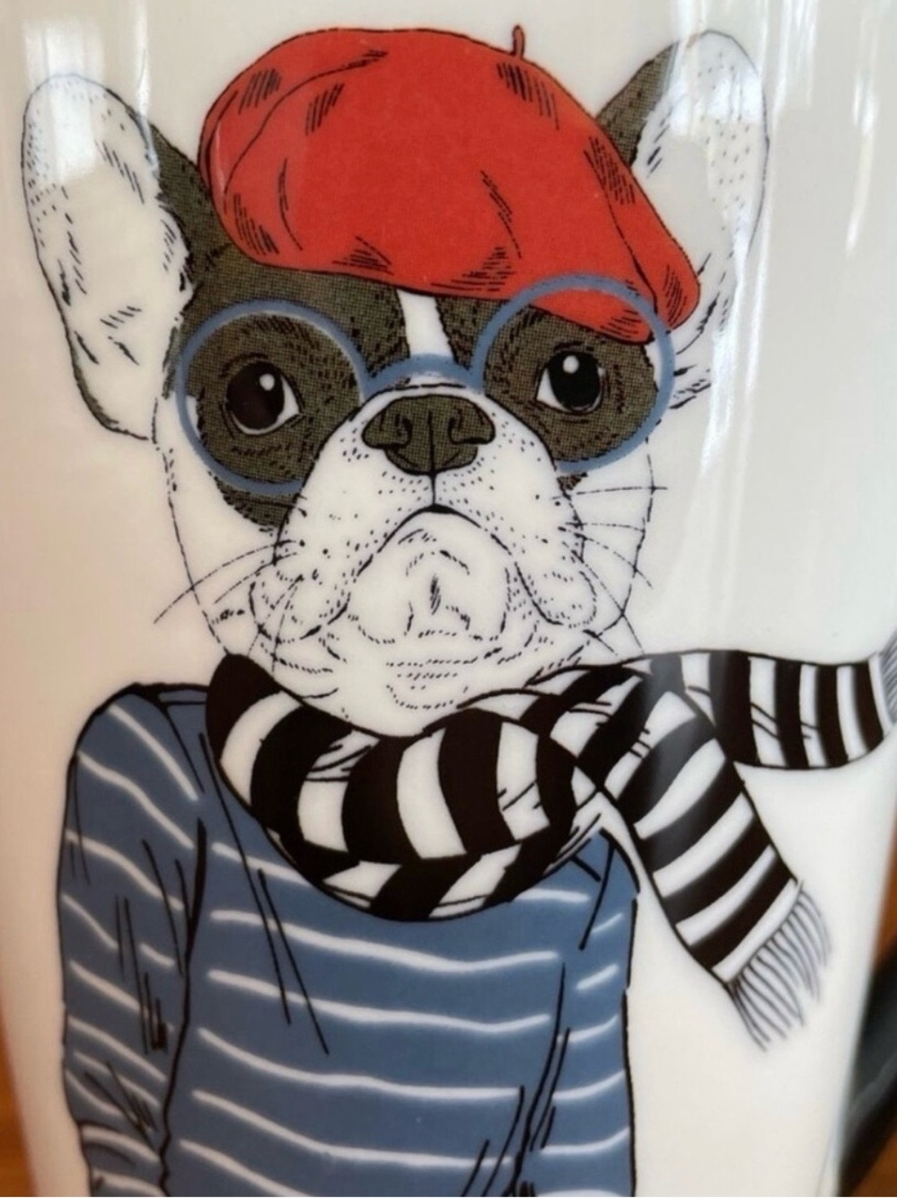 Signature Housewares Incorporated Hipster Animal Boston Terrier Coffee Mug Cup